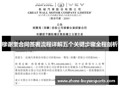 穆谢奎合同签署流程详解五个关键步骤全程剖析